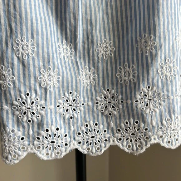 NWOT: Loft Eyelet Square Neck Peasant Top | M - Picture 5 of 16